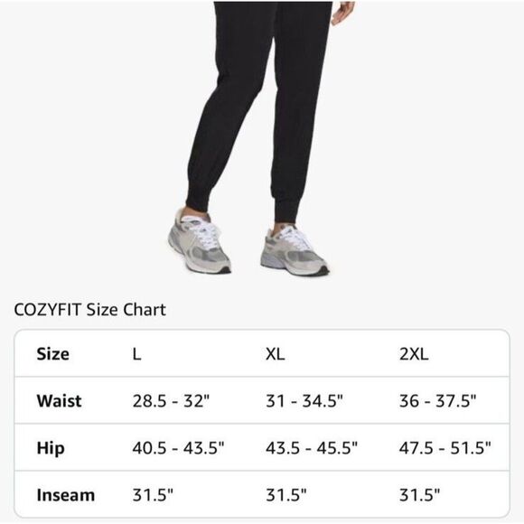 Scrub Jogger Pants Tapered Leg High Rise - Picture 5 of 5